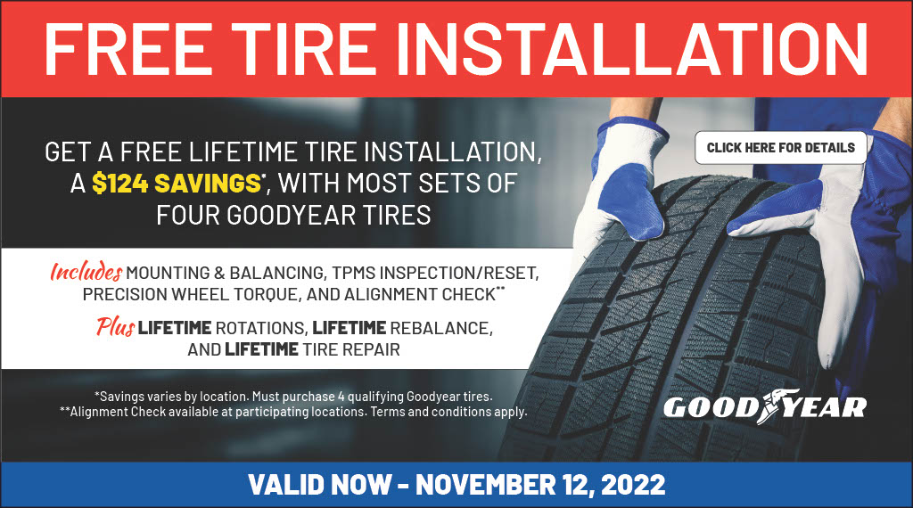 Goodyear Free Tire Installation CarX