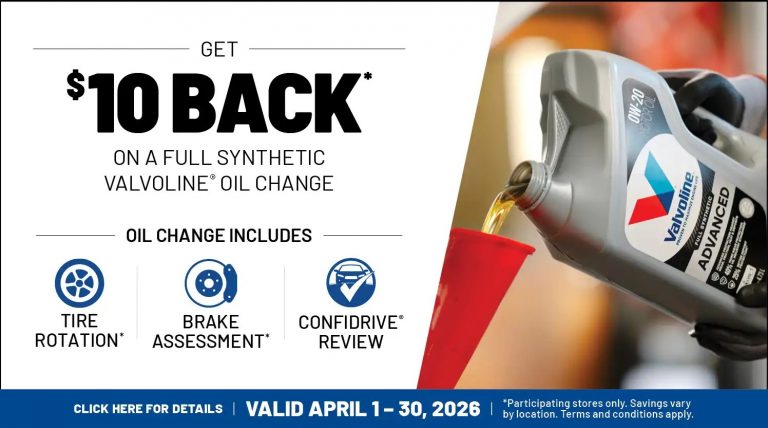 Valvoline oil change
