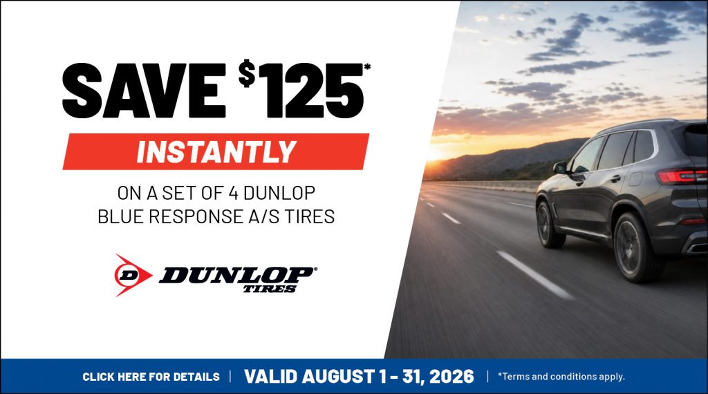 Dunlop tire savings